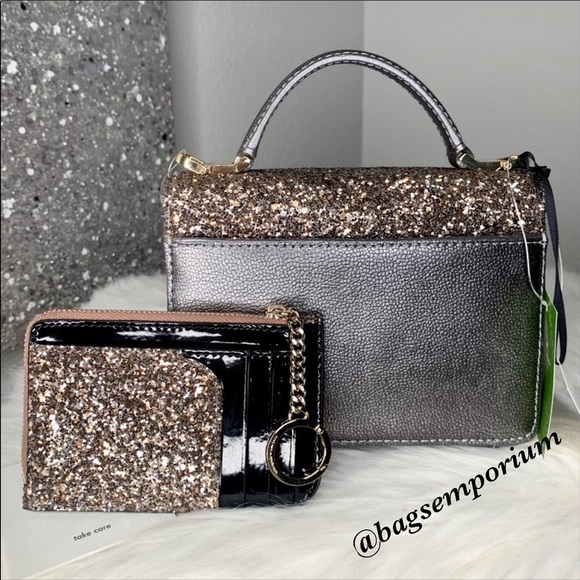 💫 Kate Spade Maisie Glitter Crossbody Wallet Set - Picture 3 of 8